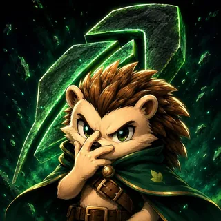 Hedge with the green arrow