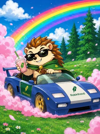 Hedge cruising in the Robinhood ride